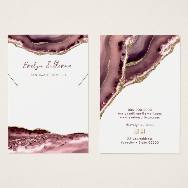 Placa de exibição do colar de velocidade Mauve (Frente & Verso)