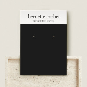 Placa de Exibição do Designer de Joias Preto Moder