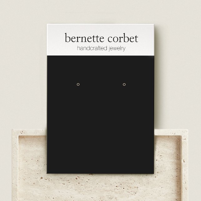 Placa de Exibição do Designer de Joias Preto Moder (Criador carregado)