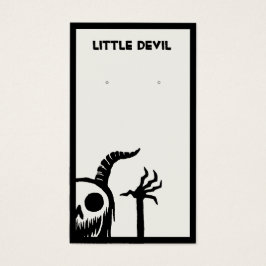 Placa de exibição do Halloween Demon Skull Earring