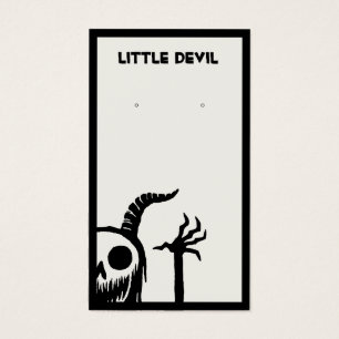 Placa de exibição do Halloween Demon Skull Earring