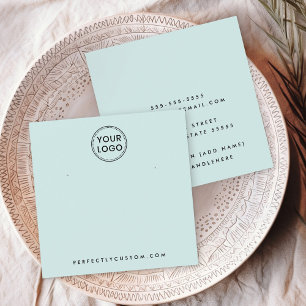 Placa de exibição do logotipo personalizado azul-c