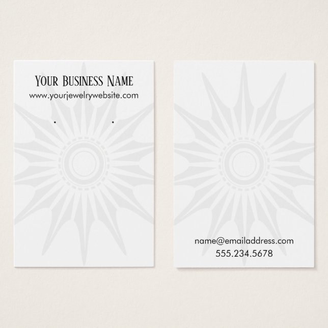 Placa de exibição do suporte de estrela branca (Frente & Verso)