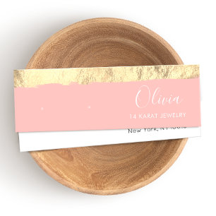 Placa de exibição Dourada cor-de-rosa com grava