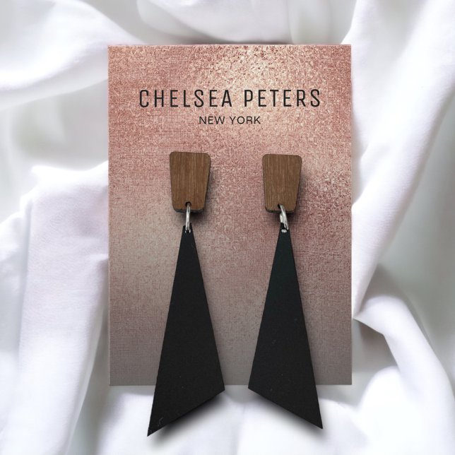 Placa de exibição Dourada Shimmer de Rosa Chic (Criador carregado)