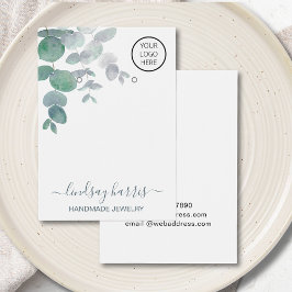 Placa de Exibição Eucalyptus com Aquarela de Logot