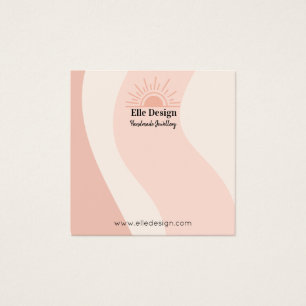 Placa de exibição feminina Blush Pink Boho Sun Ear