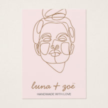 Placa de exibição feminina elegante, cor-de-rosa, 