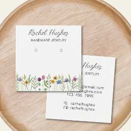 Placa de Exibição Floral de Alças de Joias