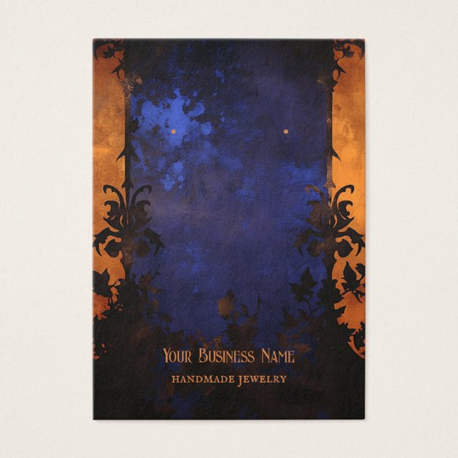 Placa de Exibição Gótica de Ouriço de Halloween (Frente)