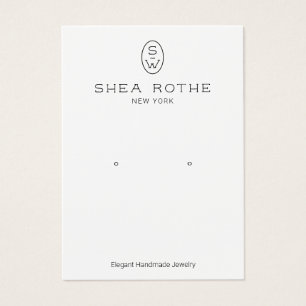 Placa de exibição legal do Monograma Branco