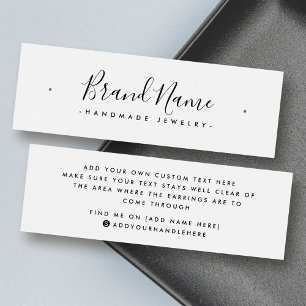 Placa de exibição mínima de brinco de stuch de 