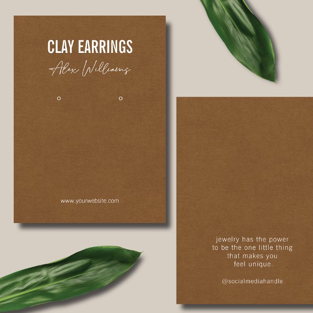 Placa de exibição Mínima do Logotipo Castanho Joal (Criador carregado)