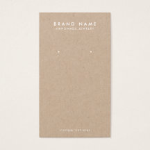 Placa de exibição mínima Rustic Kraft escutando