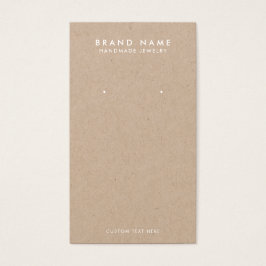 Placa de exibição mínima Rustic Kraft escutando