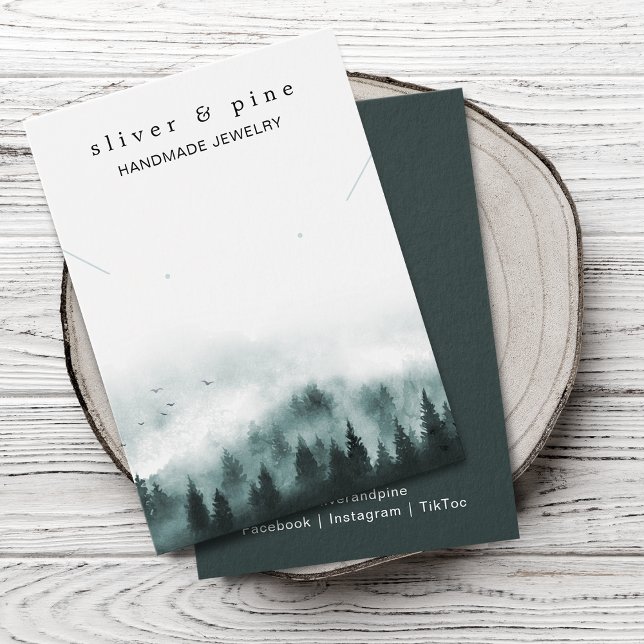 Placa de Exibição Misty Mountain Necklace e Earrin (Misty Mountain Necklace and Earring Display Card)