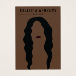 Placa de exibição moderna de Lábios de cabelo pret