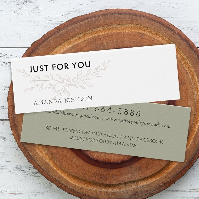 Placa de Exibição Moderna de Rancho Terrestre Está (Modern Branch Earthy Stud Earring Display Card)