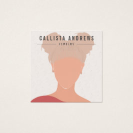 Placa de exibição para a menina loira da Boêmia Te