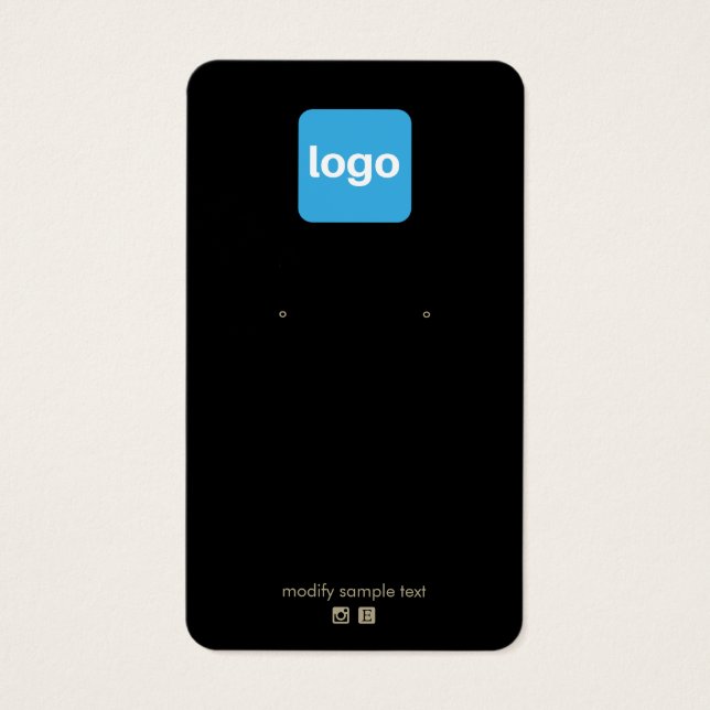 Placa de exibição para adicionar logotipo personal (Frente)