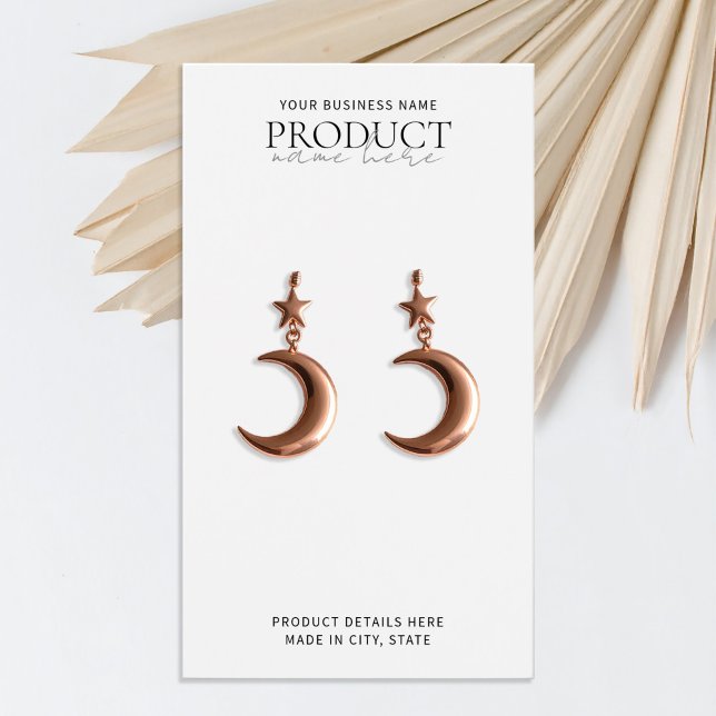 Placa de exibição personalizada minimalista branca (Criador carregado)