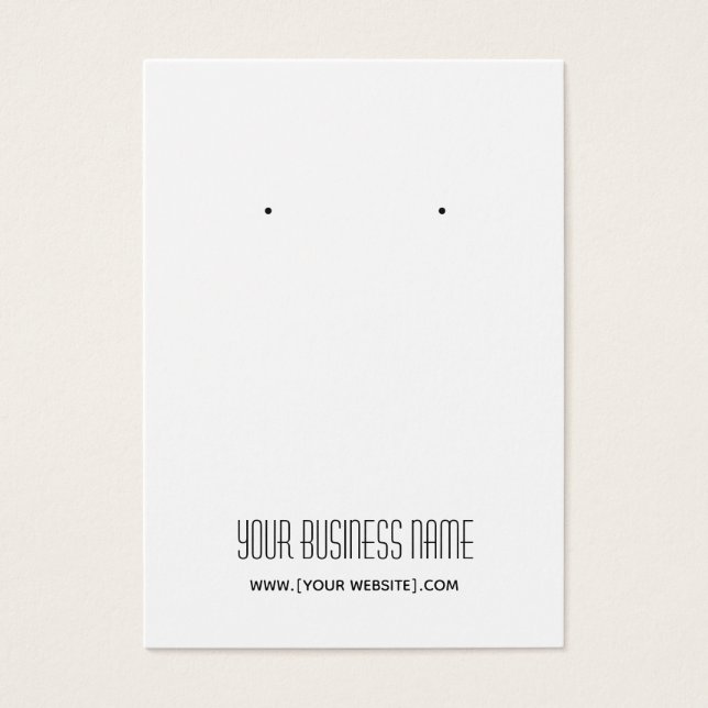 Placa de Exibição Personalizada Simples Moderna (Frente)