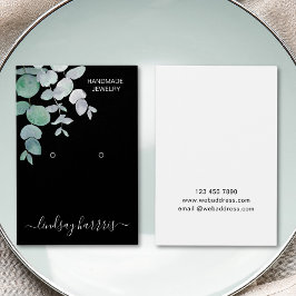 Placa de Exibição Preta do Eucalyptus Earrings Wat