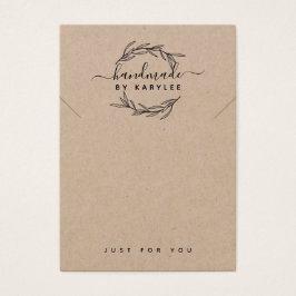 Placa de Exibição Rustic Laurel Leaf Necklace