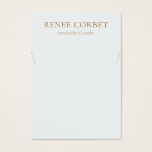 Placa de Exibição Simples de Colar Azul