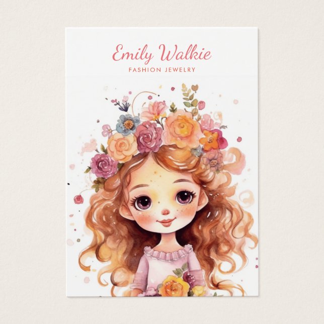 Placa de Exibição Simples de Joias Modernas (Frente)