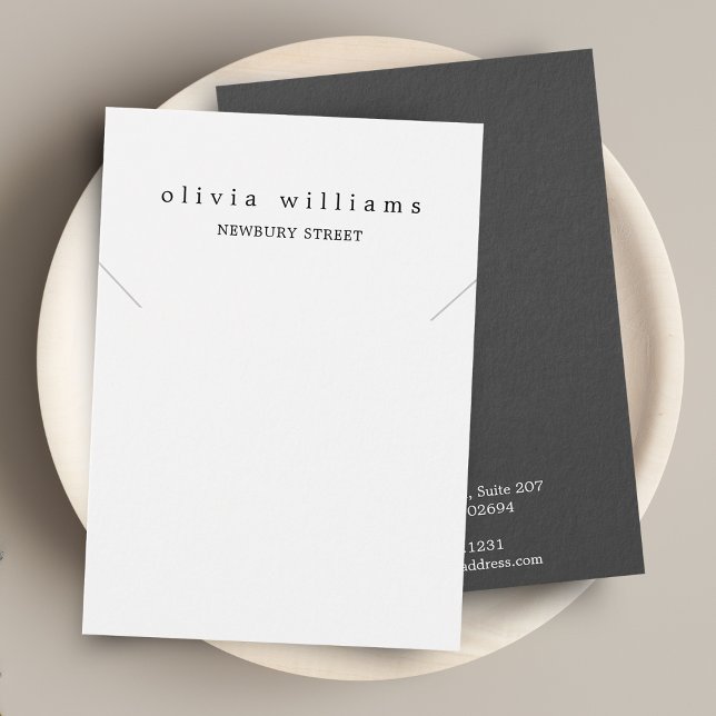 Placa de Exibição Simples do Colar Branco (Criador carregado)