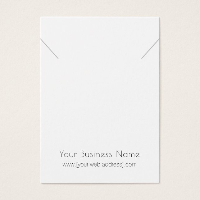 Placa de Exibição Simples do Colar Moderno (Frente)