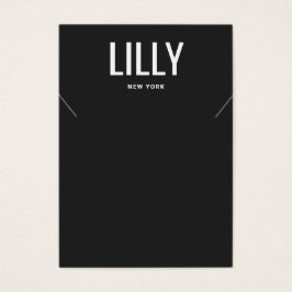 Placa de Exibição Simples do Colar Preto