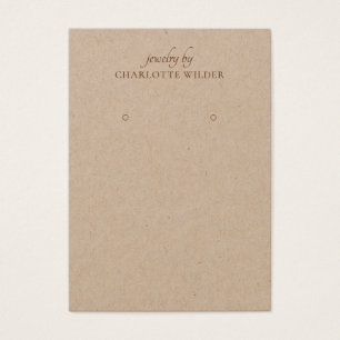 Placa de exibição simples do Kraft Earring