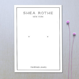 Placa de Exibição Simples e Branca