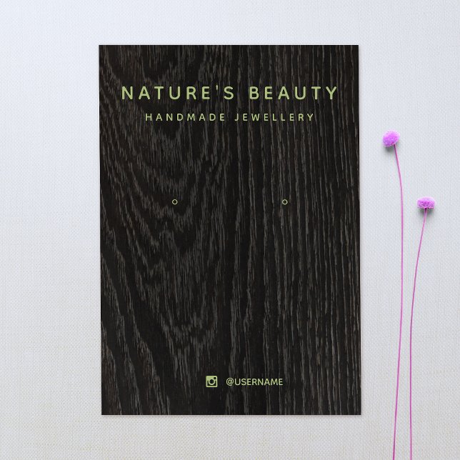 Placa de Exibição Simples Retro da Madeira Ouvindo (Criador carregado)