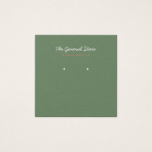 Placa de Exibição Verde Quadrada