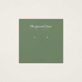 Placa de Exibição Verde Quadrada