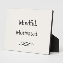 Placa de Foco Suave — Motivado e Consciente
