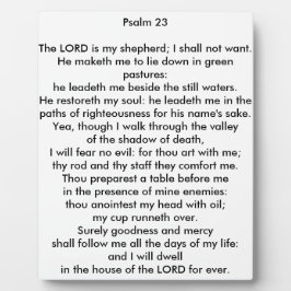 Placa de Foto do Psalm 23 8x10 Tabletop
