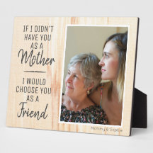 Placa de Foto Personalizada da Amiga-Mãe de Madeir