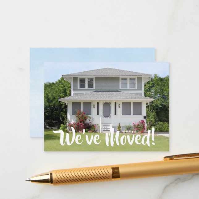 Placa de gabinete de anúncio de novo endereço para (Frente/Verso In Situ)