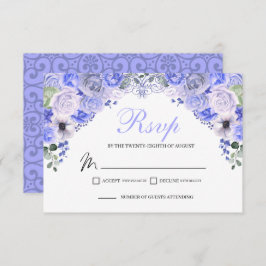 Placa de gabinete RSVP Floral Azul Periwinkle