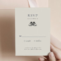 Placa de gabinete RSVP preto-e-branco Elegante