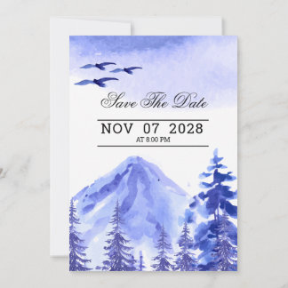 Placa de Grupo de Paisagem de Convite para casamen