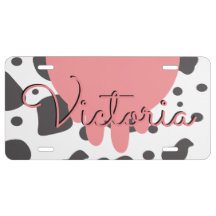 Placa de Identificação com Nome de Animal em Letra