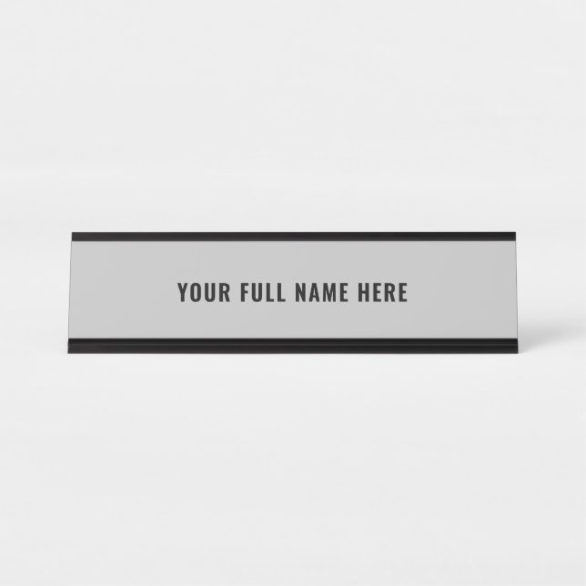 Placa de Identificação de Mesa Personalizada com S (Frente)
