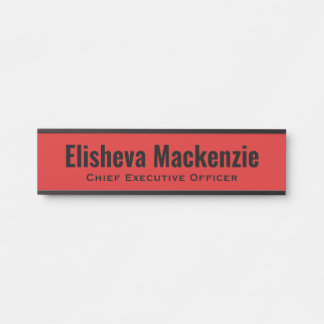 Placa de Identificação de Nome de Porta de Escritó