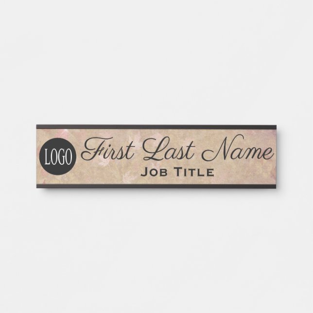 Placa de Identificação de Porta de Escritório Eleg (Frente)