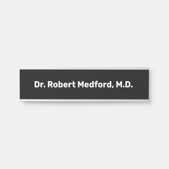 Placa de Identificação de Porta Pendurada para Méd (Frente)